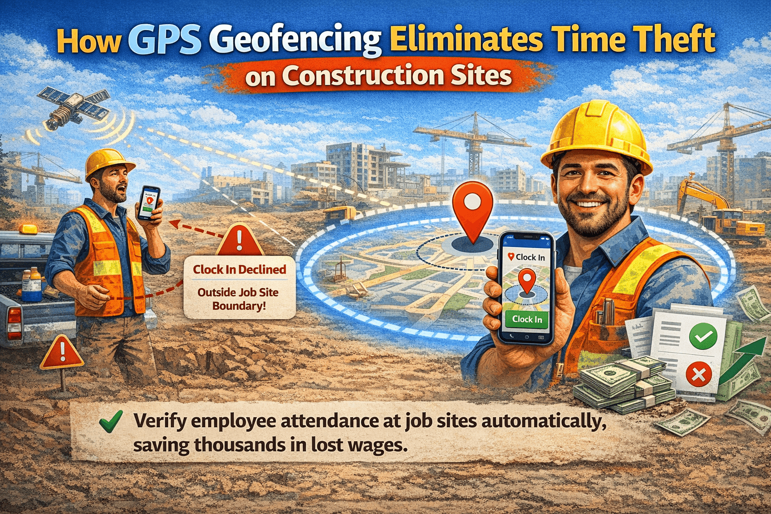 How GPS Geofencing Eliminates Time Theft on Construction Sites